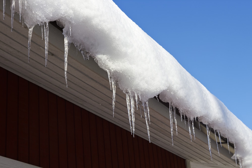 Snow covered roof