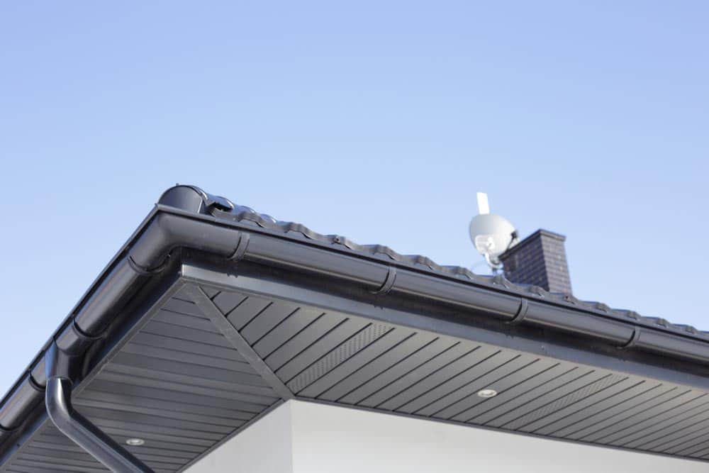 modern eavestrough and gutter